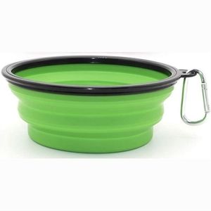 Collapsible Travel Pet Water Bowls with Carabiner